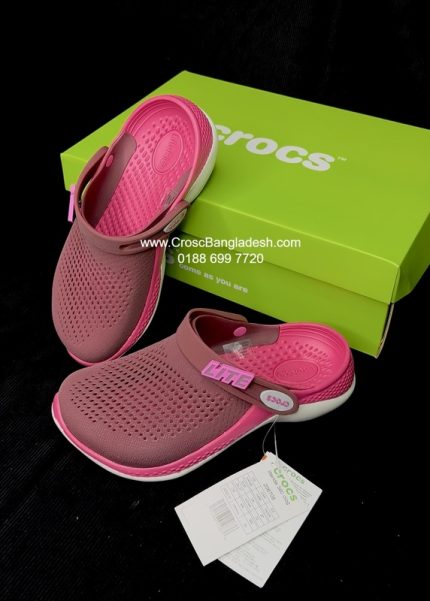 Crocs LiteRide 360 Slate Burgundy Pink clog with original box and papers