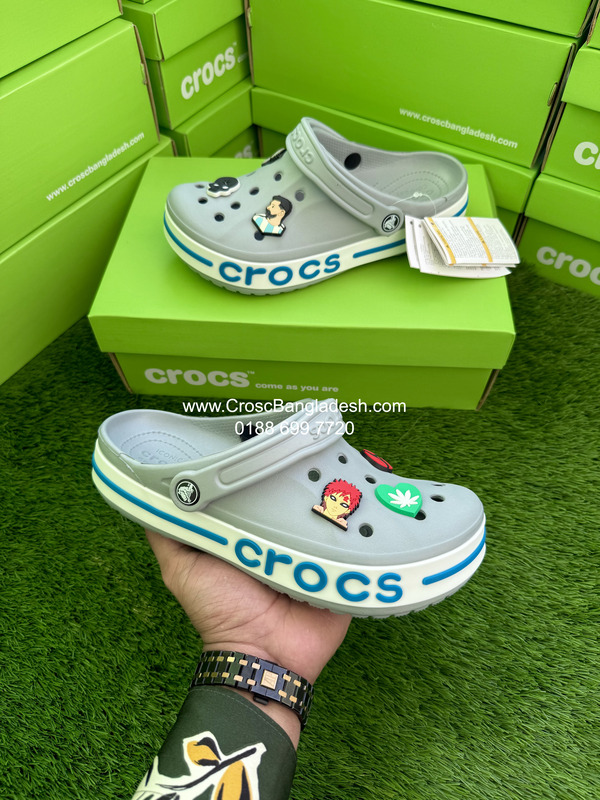 IMG_4744 Crocs Bayaband Slate Gray Blue + Original Box & Papers - Image 1