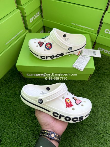 crocs bayaband white