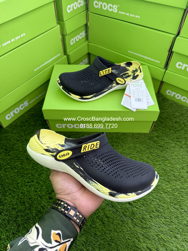 IMG_4960 Crocs LiteRide 360 Slate Black Yellow Marble