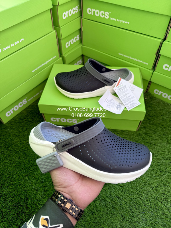IMG_5085 Crocs LiteRide Slate Black Gray White